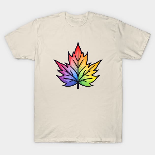 Funky Maple Leaf T-Shirt by Minimal Kingdom